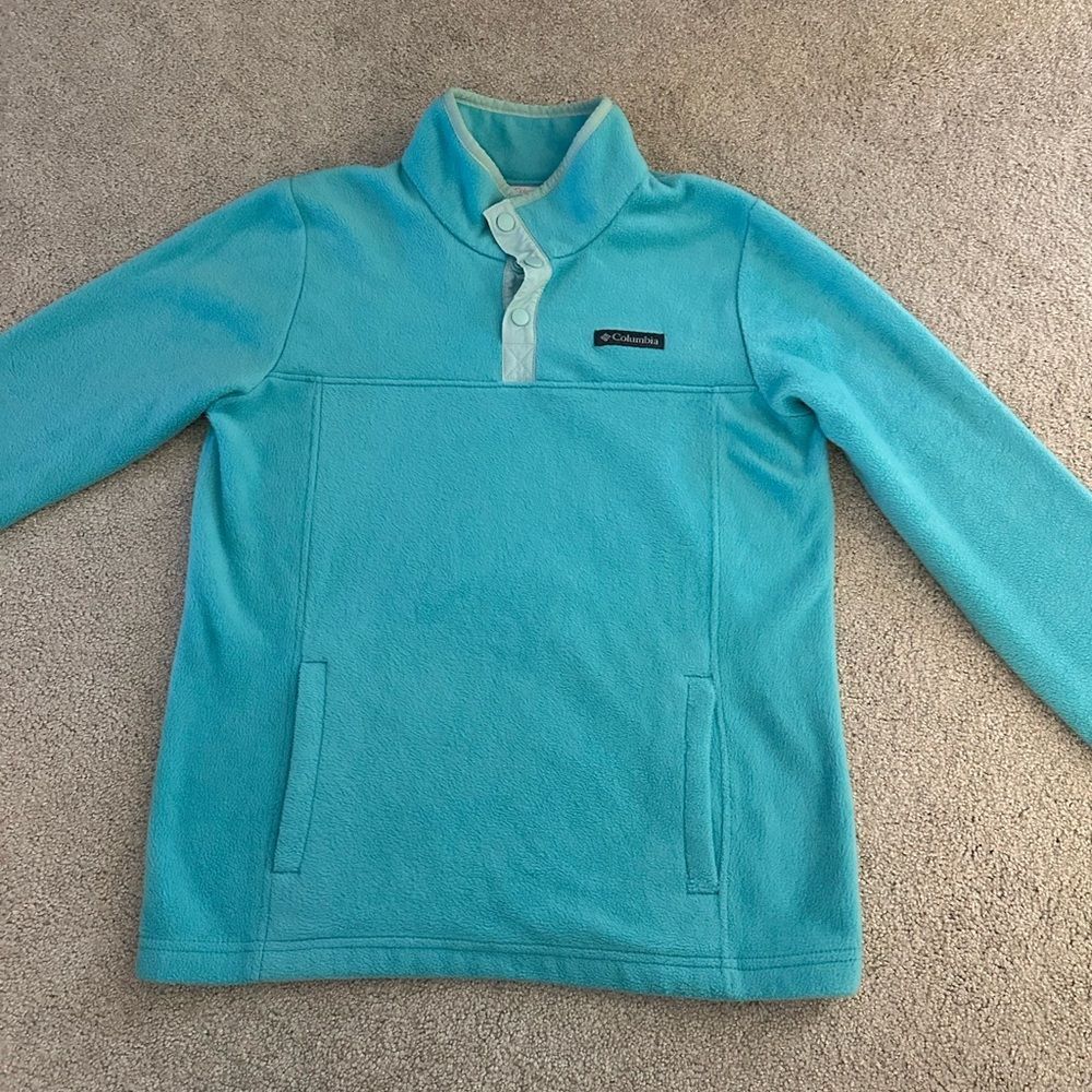 Columbia Kids Blue Fleece Pullover Large